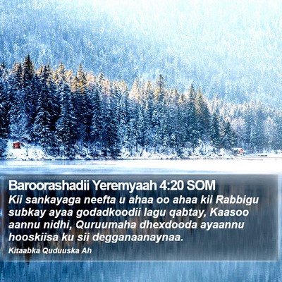 Baroorashadii Yeremyaah 4:20 SOM Bible Verse Image
