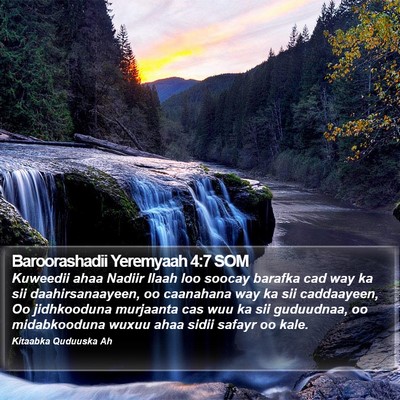 Baroorashadii Yeremyaah 4:7 SOM Bible Verse Image