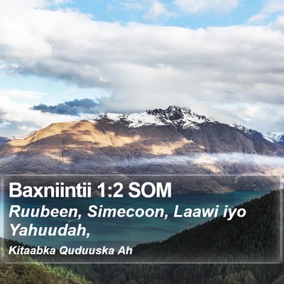 Baxniintii 1:2 SOM Bible Verse Image