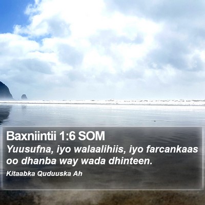 Baxniintii 1:6 SOM Bible Verse Image