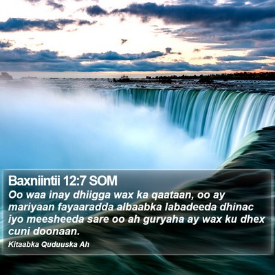 Baxniintii 12:7 SOM Bible Verse Image