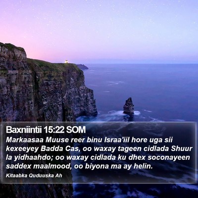 Baxniintii 15:22 SOM Bible Verse Image