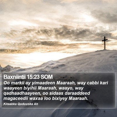 Baxniintii 15:23 SOM Bible Verse Image