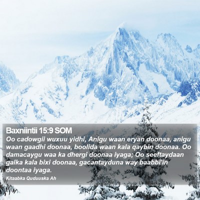 Baxniintii 15:9 SOM Bible Verse Image