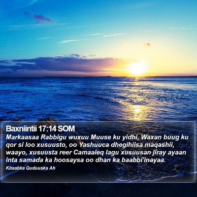 Baxniintii 17:14 SOM Bible Verse Image