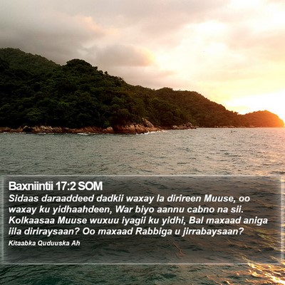 Baxniintii 17:2 SOM Bible Verse Image