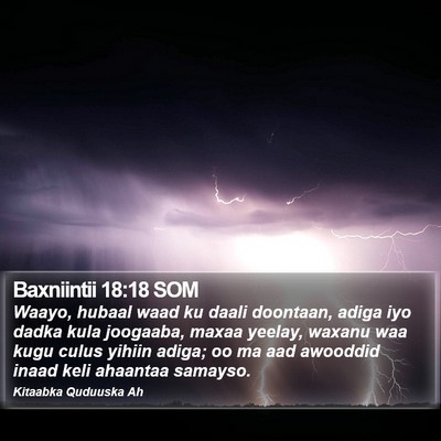Baxniintii 18:18 SOM Bible Verse Image