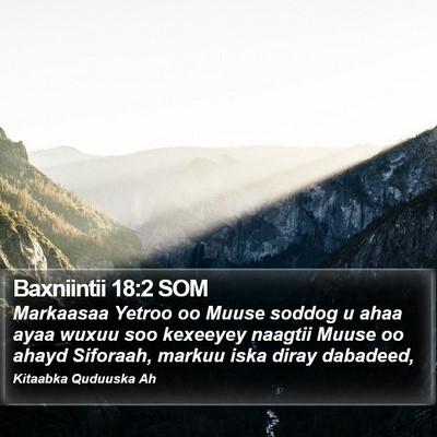 Baxniintii 18:2 SOM Bible Verse Image