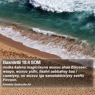 Baxniintii 18:4 SOM Bible Verse Image