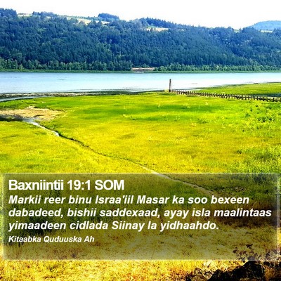 Baxniintii 19:1 SOM Bible Verse Image