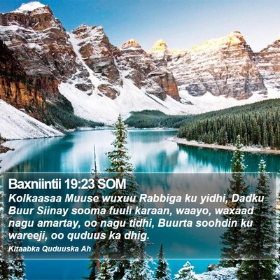 Baxniintii 19:23 SOM Bible Verse Image
