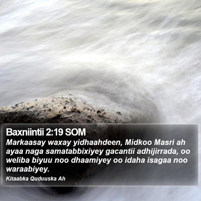 Baxniintii 2:19 SOM Bible Verse Image