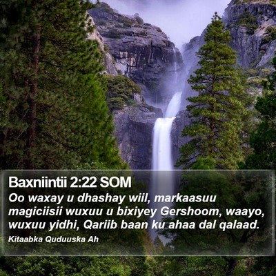 Baxniintii 2:22 SOM Bible Verse Image