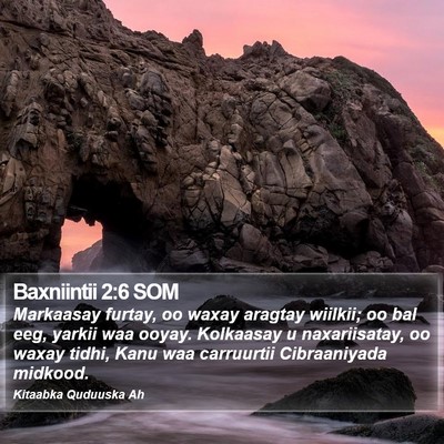 Baxniintii 2:6 SOM Bible Verse Image