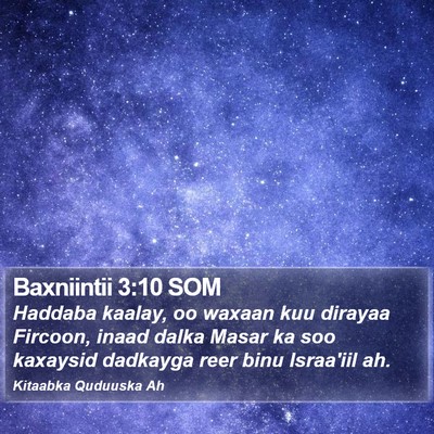 Baxniintii 3:10 SOM Bible Verse Image