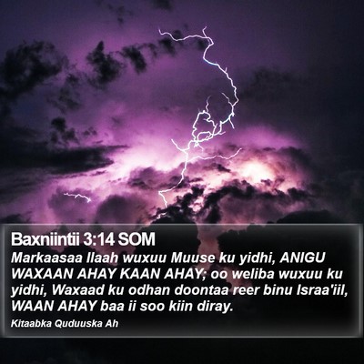 Baxniintii 3:14 SOM Bible Verse Image