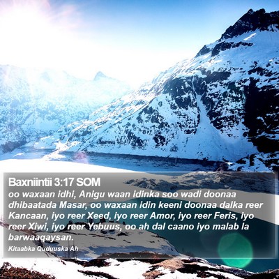 Baxniintii 3:17 SOM Bible Verse Image