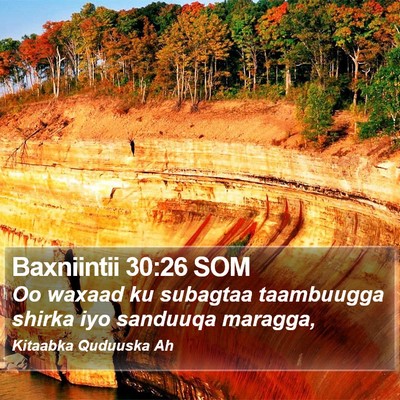 Baxniintii 30:26 SOM Bible Verse Image