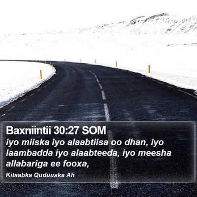 Baxniintii 30:27 SOM Bible Verse Image