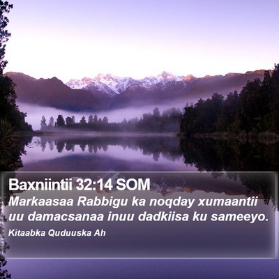 Baxniintii 32:14 SOM Bible Verse Image