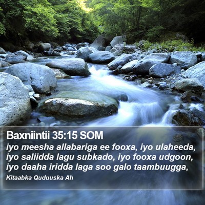 Baxniintii 35:15 SOM Bible Verse Image
