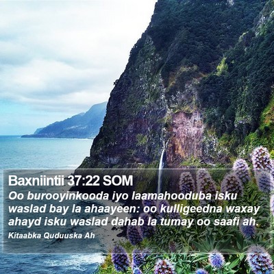 Baxniintii 37:22 SOM Bible Verse Image