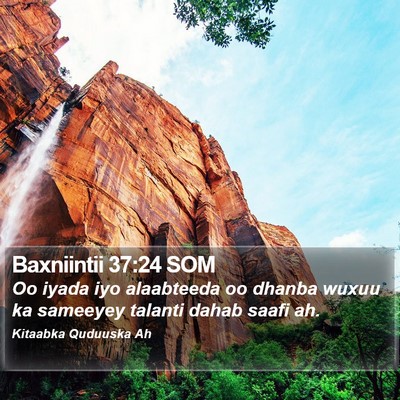 Baxniintii 37:24 SOM Bible Verse Image