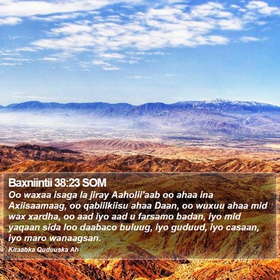 Baxniintii 38:23 SOM Bible Verse Image