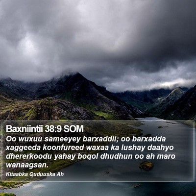 Baxniintii 38:9 SOM Bible Verse Image
