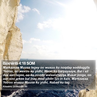 Baxniintii 4:18 SOM Bible Verse Image