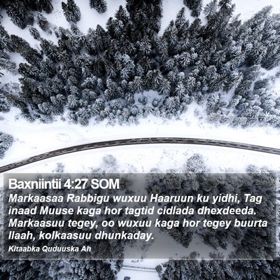 Baxniintii 4:27 SOM Bible Verse Image