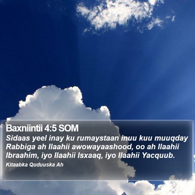Baxniintii 4:5 SOM Bible Verse Image