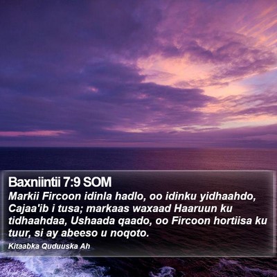 Baxniintii 7:9 SOM Bible Verse Image
