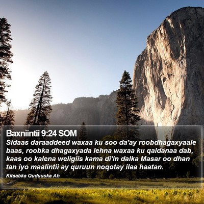 Baxniintii 9:24 SOM Bible Verse Image