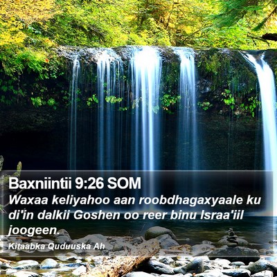Baxniintii 9:26 SOM Bible Verse Image