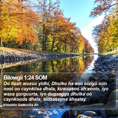 Bilowgii 1:24 SOM Bible Verse Image