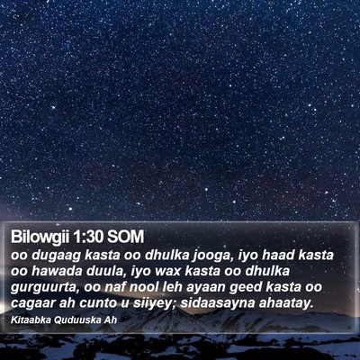 Bilowgii 1:30 SOM Bible Verse Image