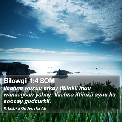 Bilowgii 1:4 SOM Bible Verse Image