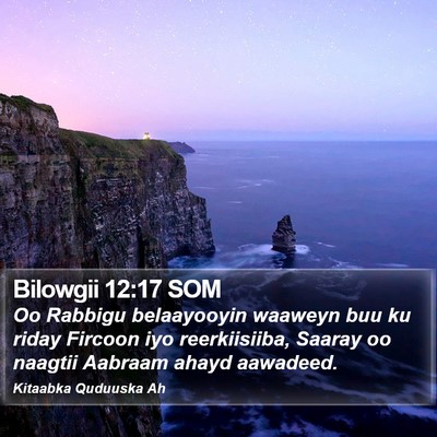 Bilowgii 12:17 SOM Bible Verse Image