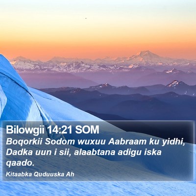 Bilowgii 14:21 SOM Bible Verse Image
