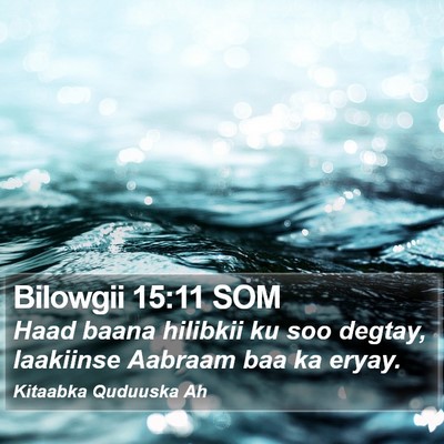 Bilowgii 15:11 SOM Bible Verse Image