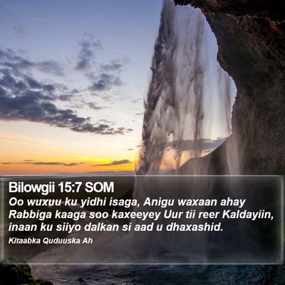 Bilowgii 15:7 SOM Bible Verse Image