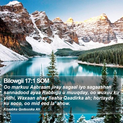 Bilowgii 17:1 SOM Bible Verse Image