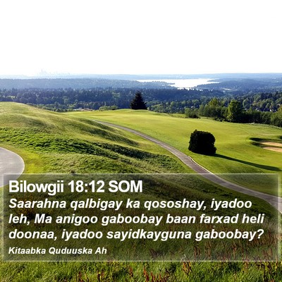 Bilowgii 18:12 SOM Bible Verse Image