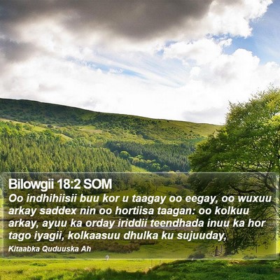 Bilowgii 18:2 SOM Bible Verse Image