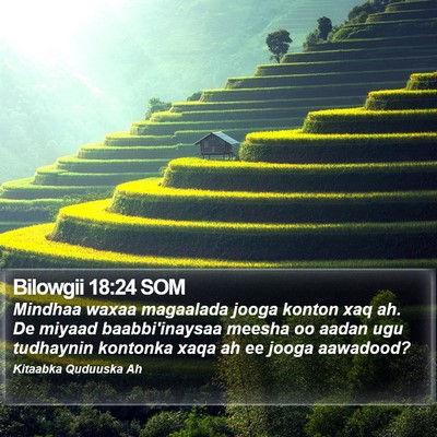 Bilowgii 18:24 SOM Bible Verse Image