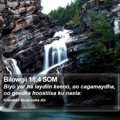 Bilowgii 18:4 SOM Bible Verse Image