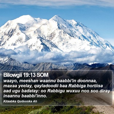 Bilowgii 19:13 SOM Bible Verse Image
