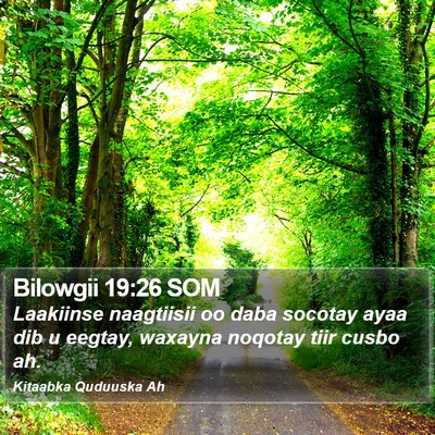 Bilowgii 19:26 SOM Bible Verse Image