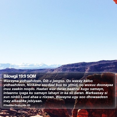 Bilowgii 19:9 SOM Bible Verse Image
